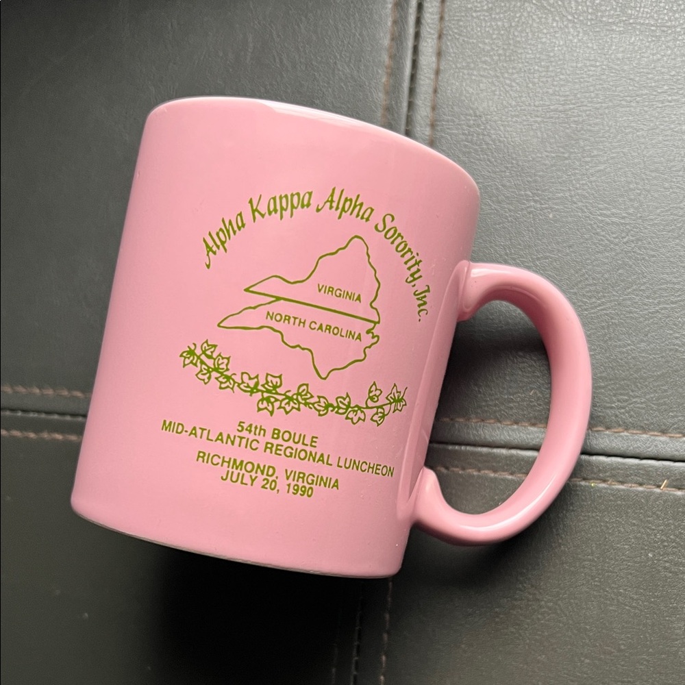 Alpha Kappa Alpha Sorority, Inc Vintage Pink Coffee Mug 54th Boule 1990 MAR